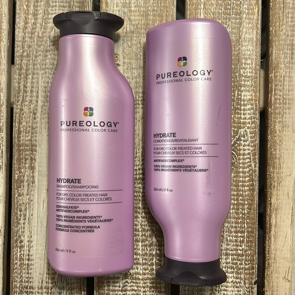 NWT Pureology Hydrate Shampoo & Conditioner 9 oz